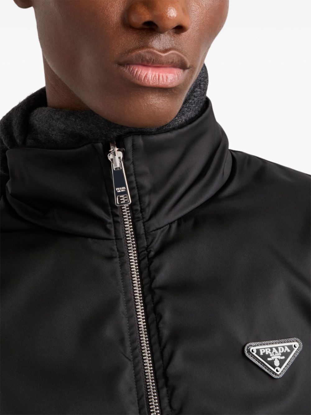 reversible ReNylon-fleece cashmere jacket - 5