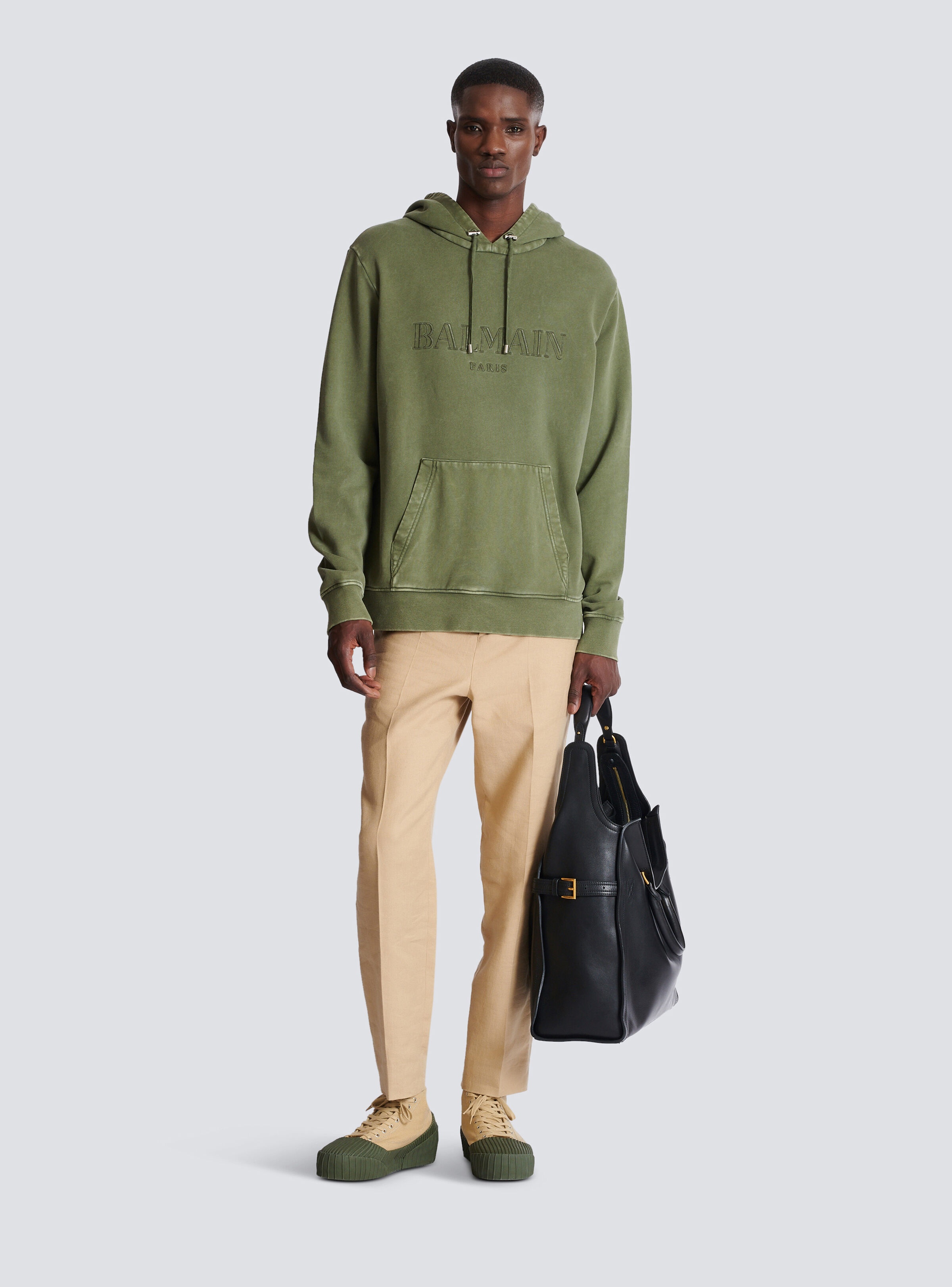 Vintage Balmain embroidered hoodie - 2