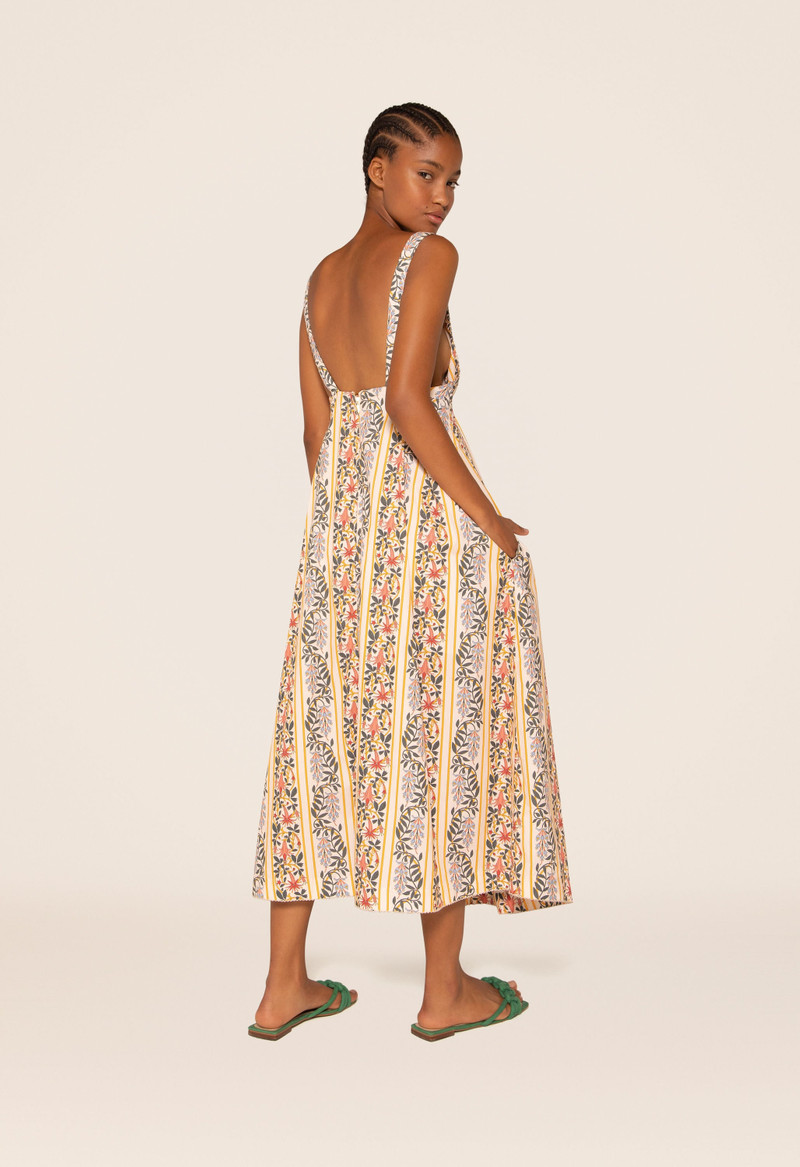 Hortensia Lluvia Floral Midi Dress 5