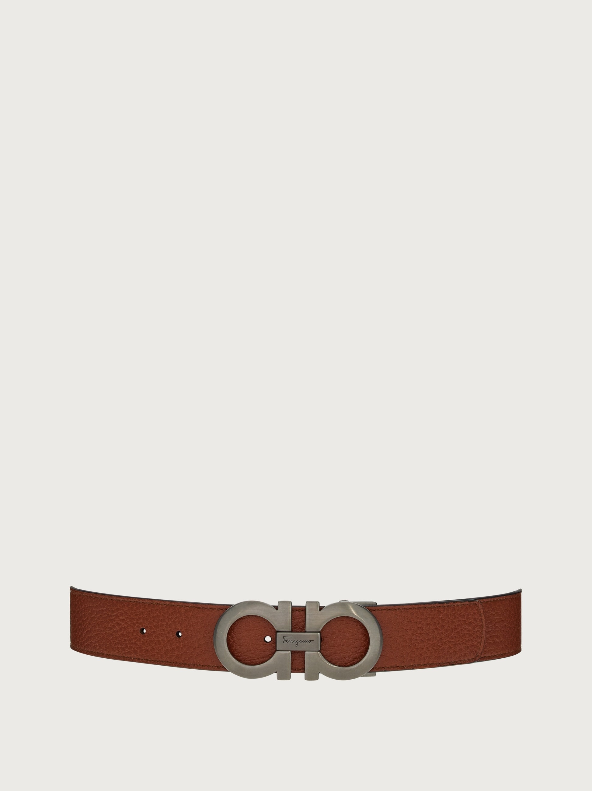 Reversible and adjustable Gancini belt - 1