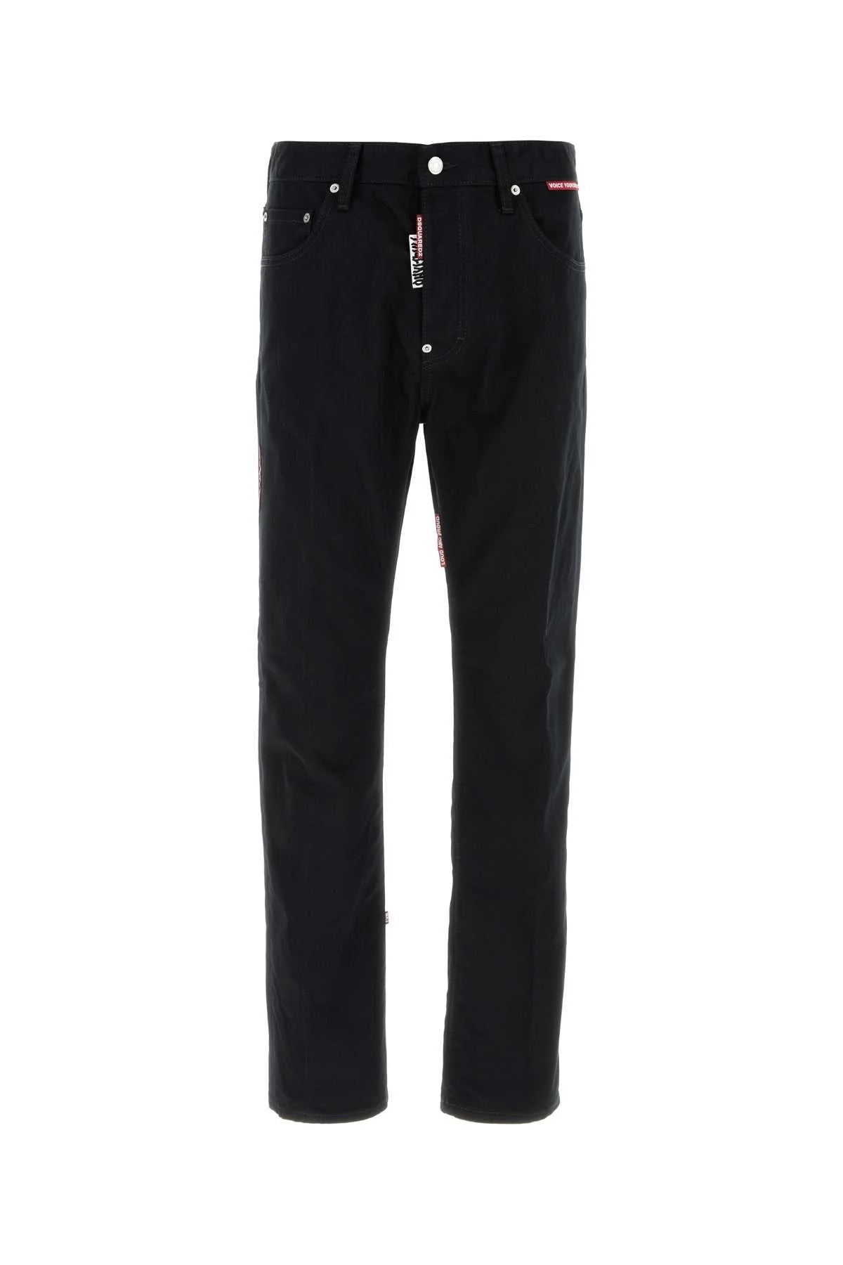 Dsquared Men Black Denim Dsquared X Magliano Protesta 642 Jeans - 1