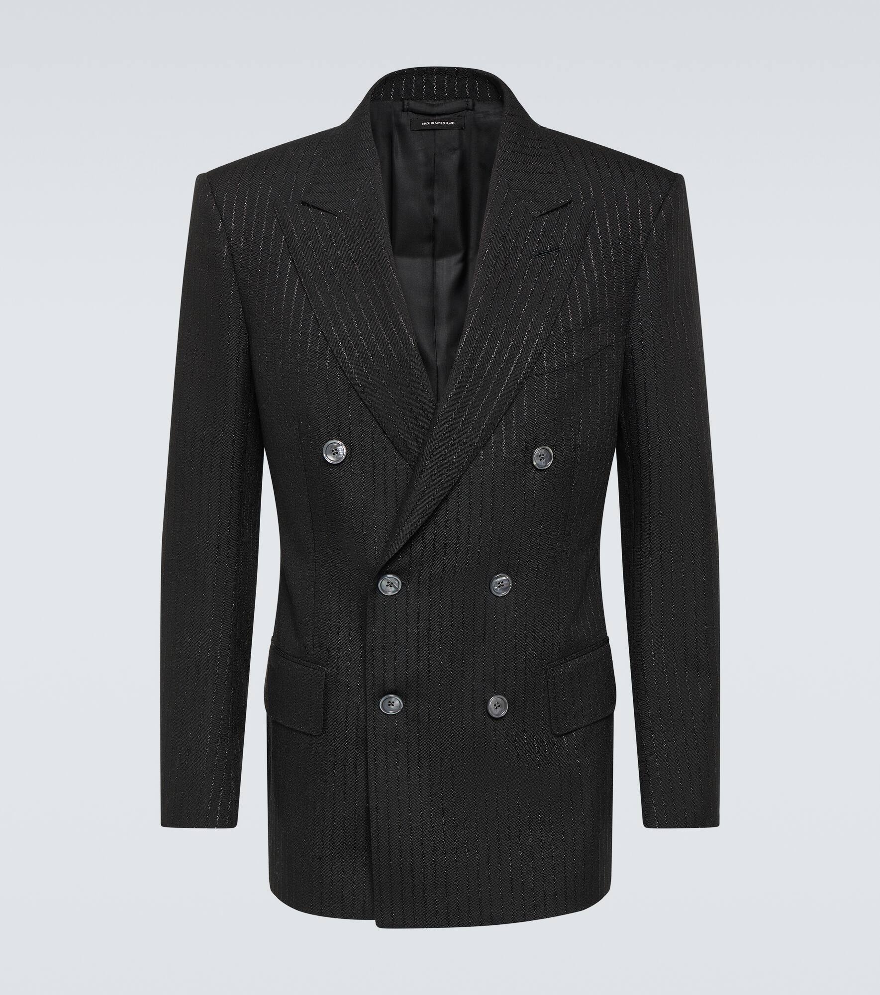 Atticus striped jacquard blazer - 1