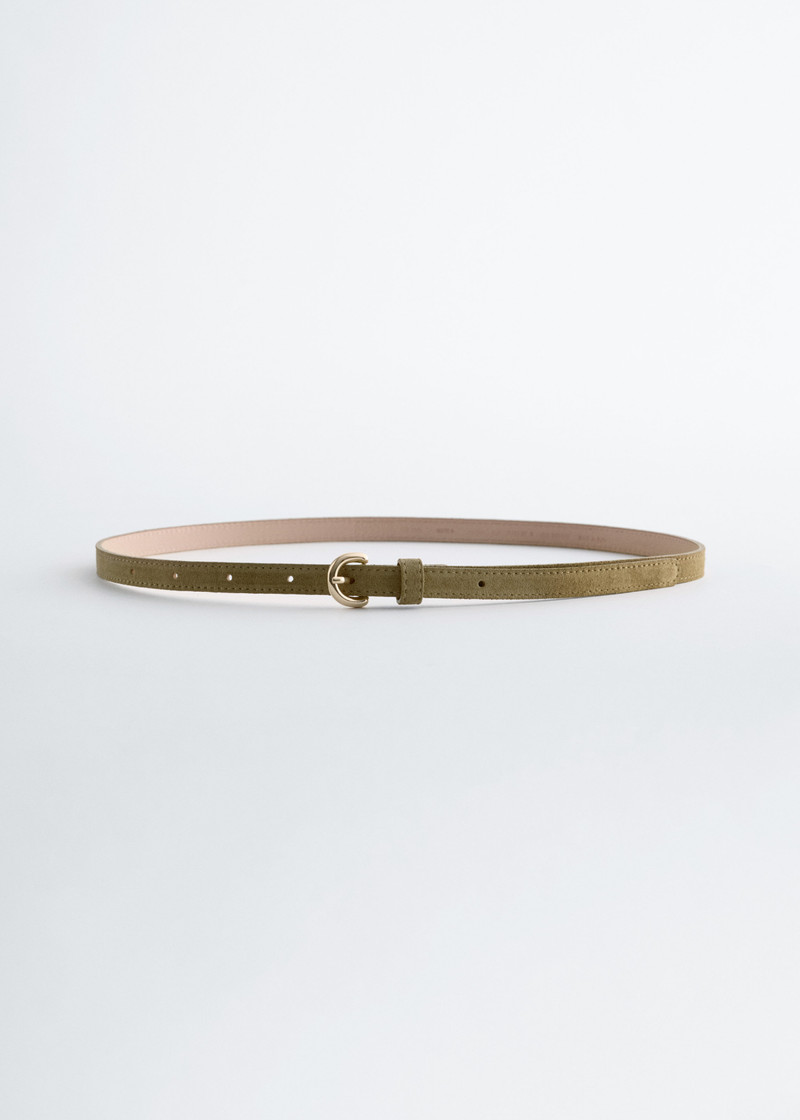 Slim Suede Belt 1