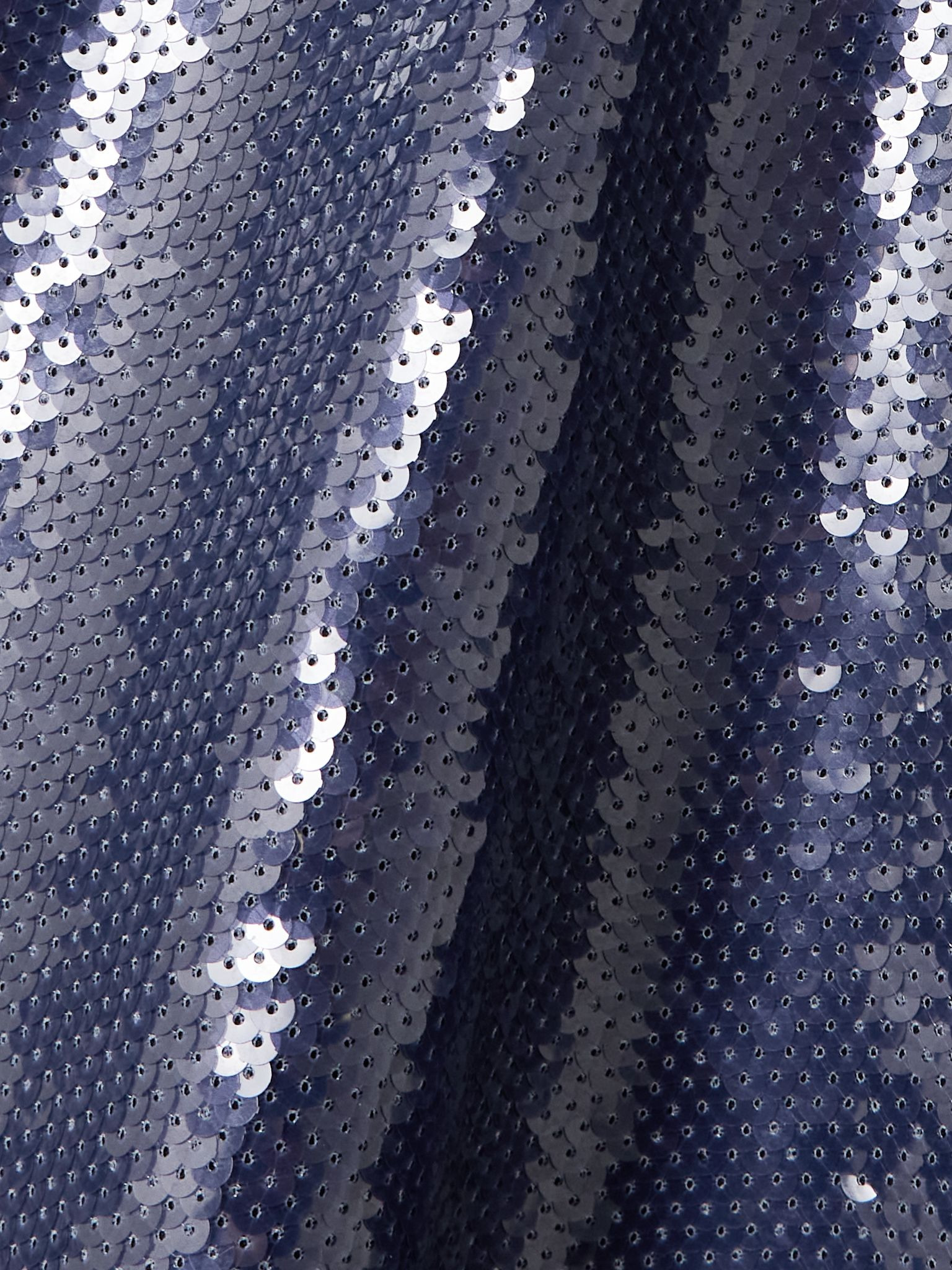 Olympia sequined jersey halterneck gown Midnight blue - 4