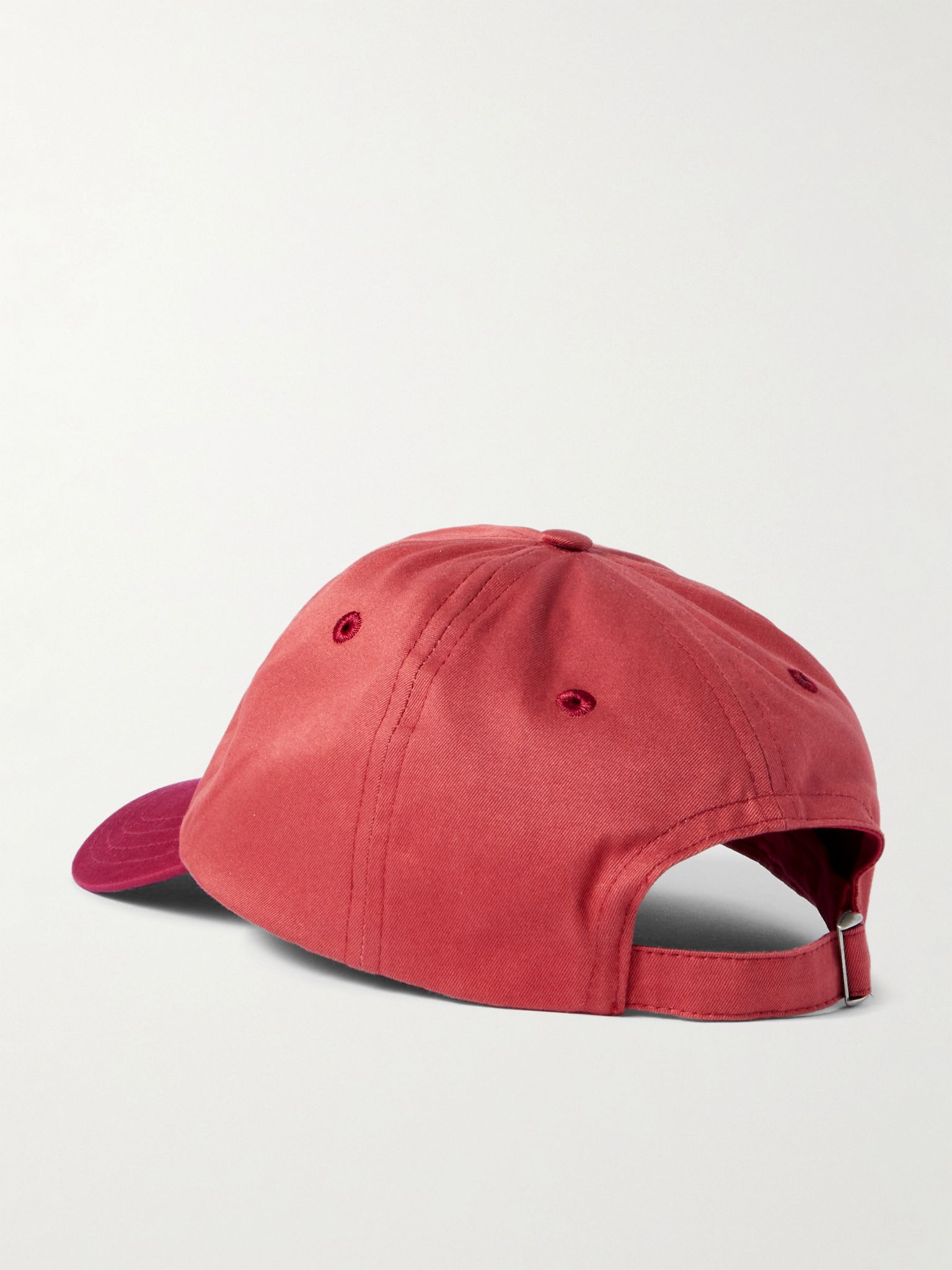 Cricketball Logo-Embroidered Cotton-Twill Baseball Cap Brick - 3
