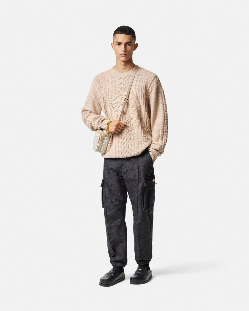 VERSACE Barocco Jacquard Cargo Pants outlook