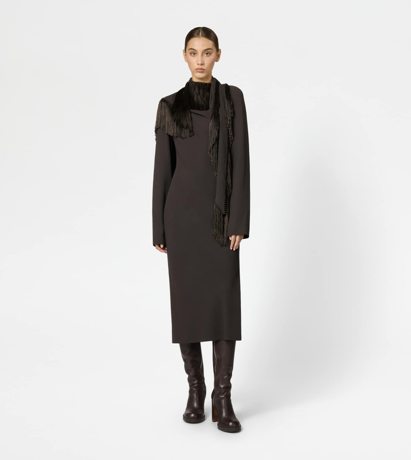 Tod's WOOL BLEND DRESS - BROWN outlook