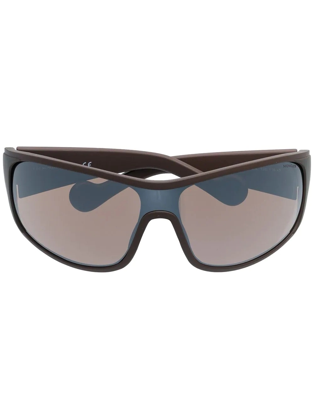 curved tinted sunglasses - 1