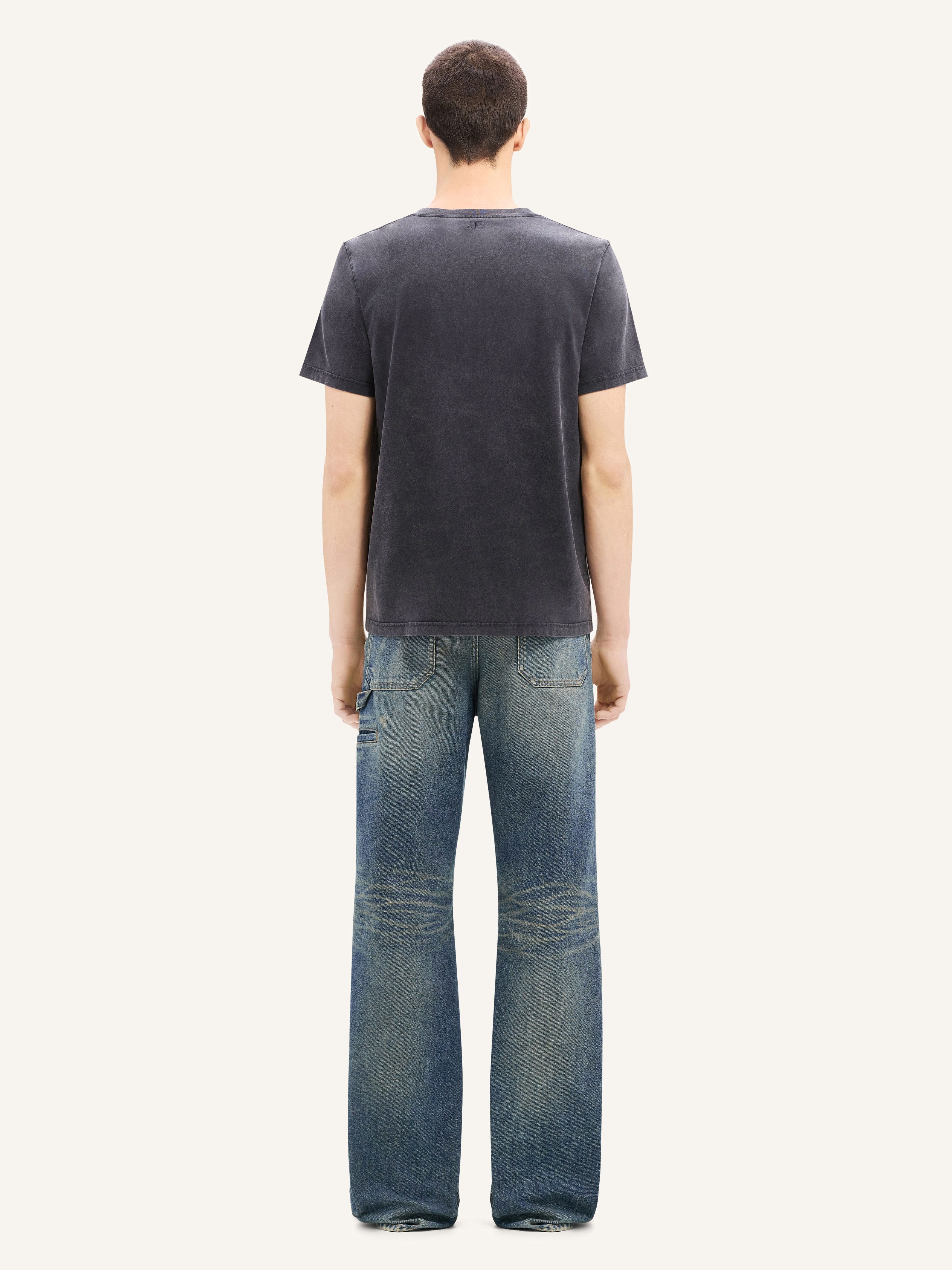 HAMMER DENIM BAGGY PANTS - 4