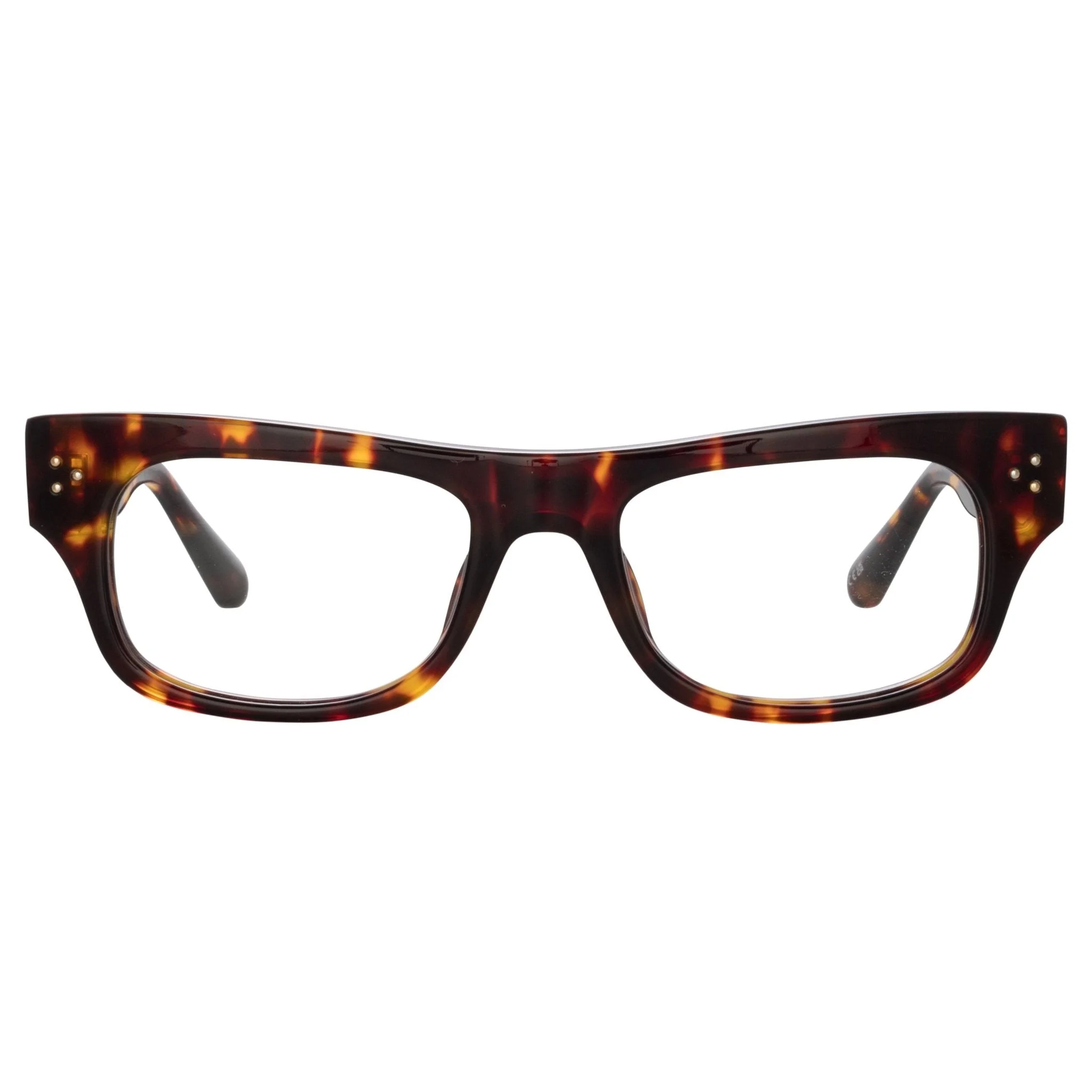 MEN'S FALCK RECTANGULAR OPTICAL FRAME IN TORTOISESHELL - 1