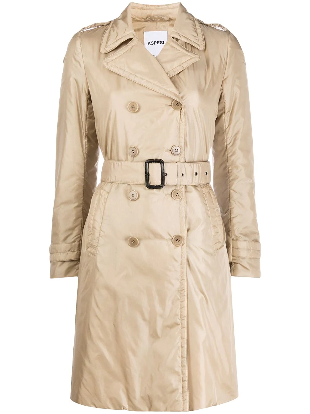 padded trench coat - 1