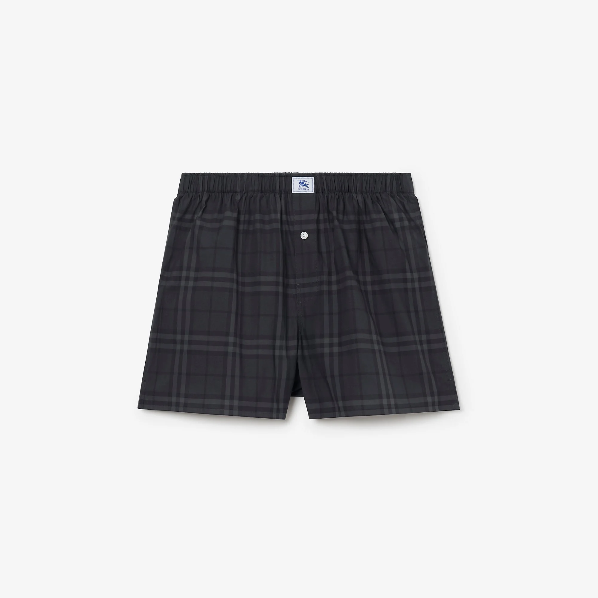 Check Cotton Boxer Shorts - 1