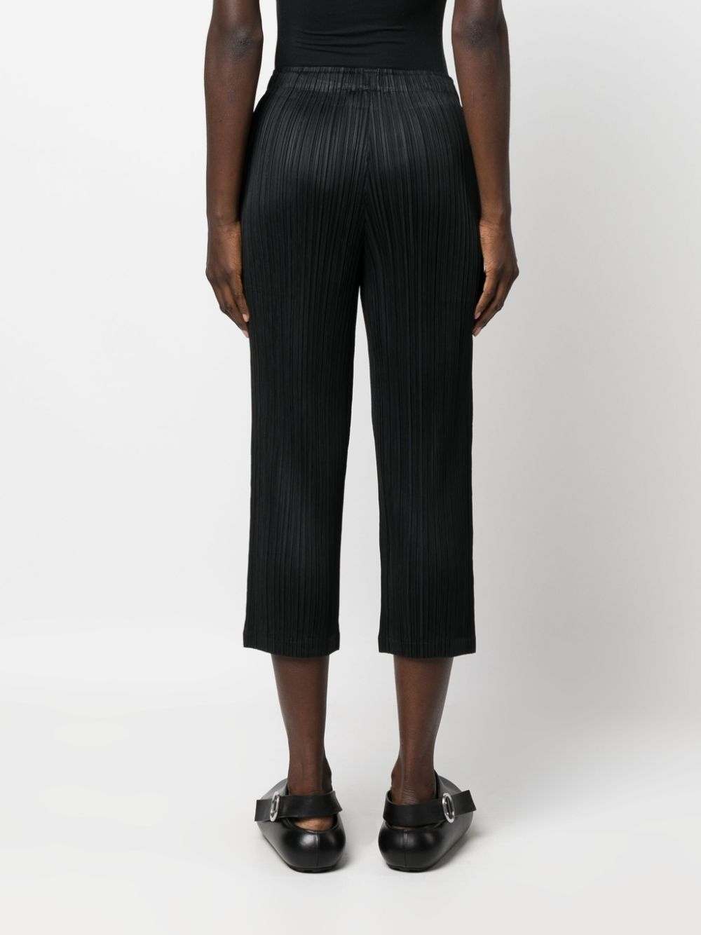 pleated cropped trousers - 4