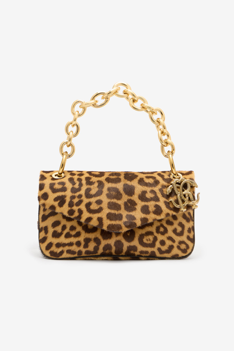Small Bag With Leopard Skin Print And Chain 1
