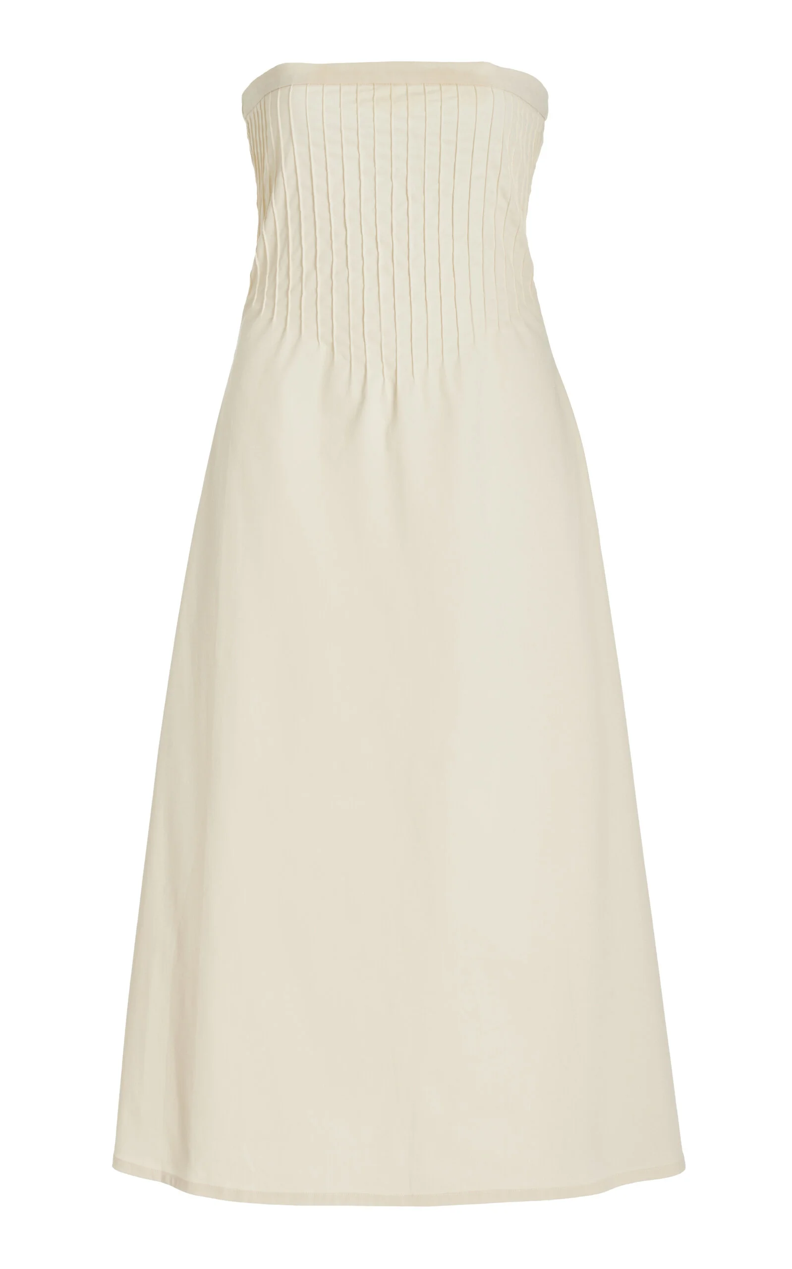 Exclusive Lou Cotton-Blend Midi Dress off-white - 1