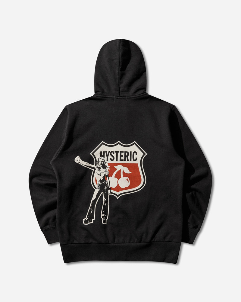 Hysteric Glamour Men's Hysteric Cherry Zip Hoodie Black outlook