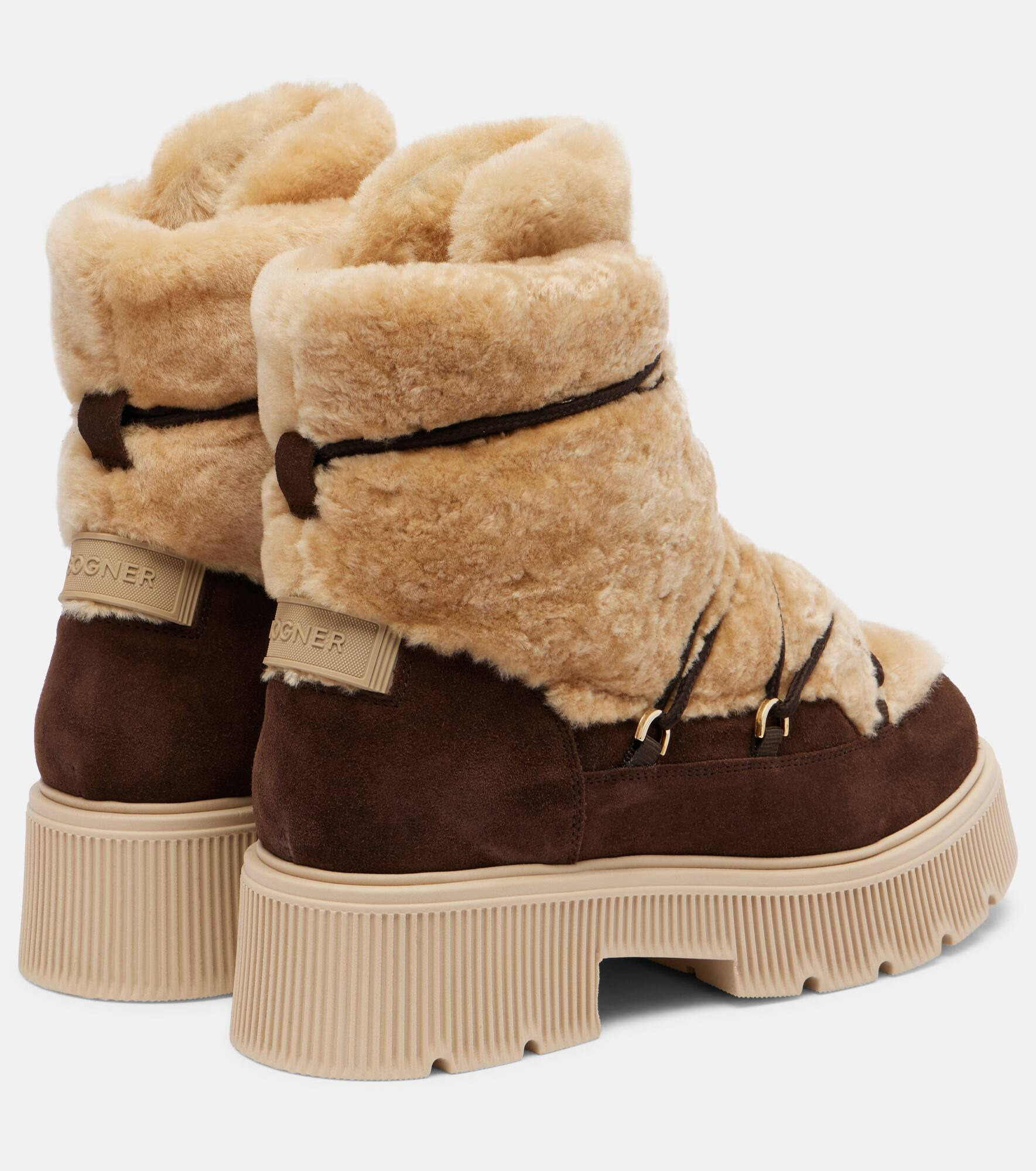 Turin shearling and suede ankle boots - 2