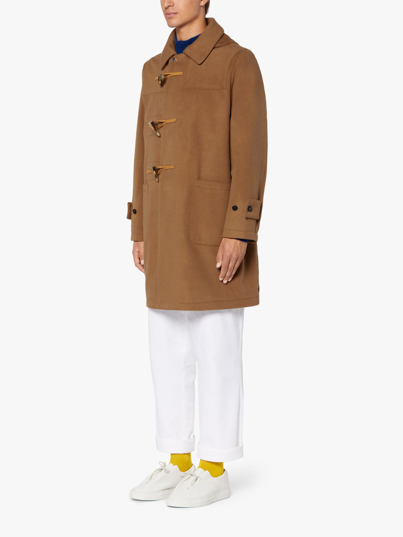 RAVENNA BEIGE WOOL & CASHMERE DUFFLE COAT | GMF-305 3