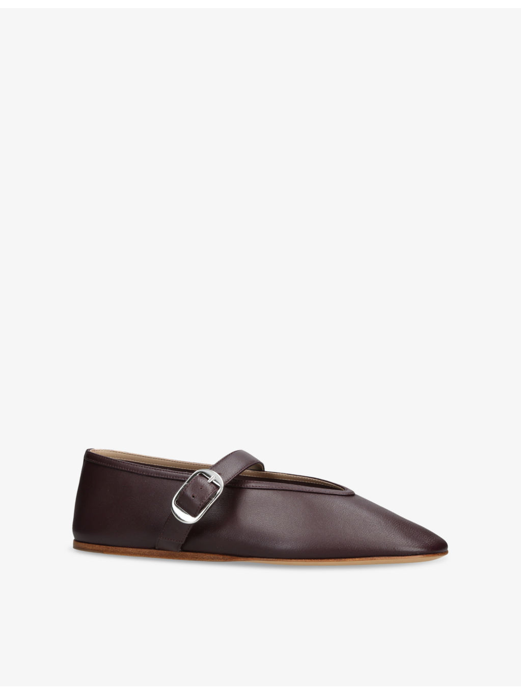 Stella Single-Strap Leather Ballet Flats - 3