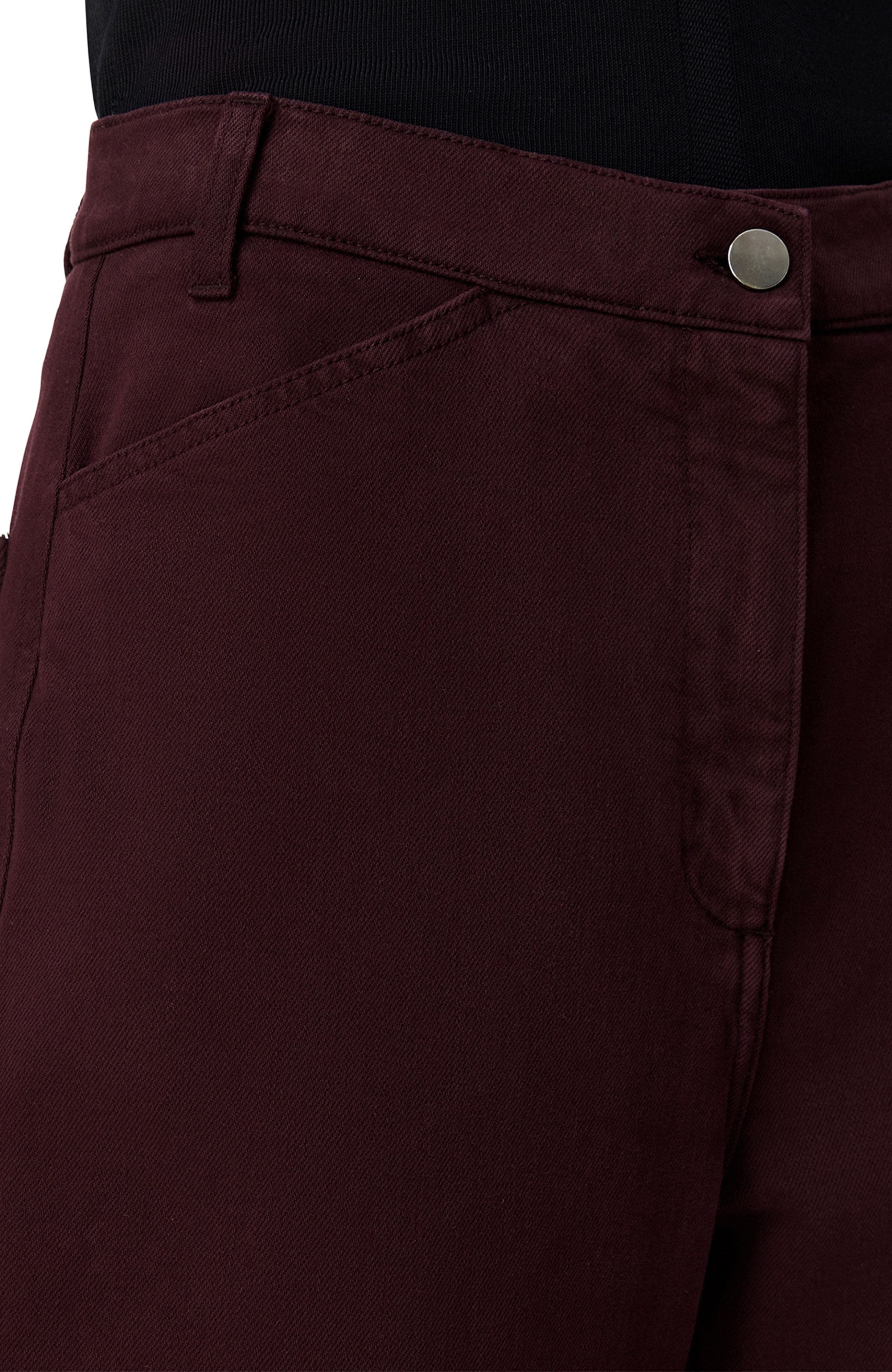 Another Tomorrow Workwear Pant in Overdye Plum at Nordstrom - 4