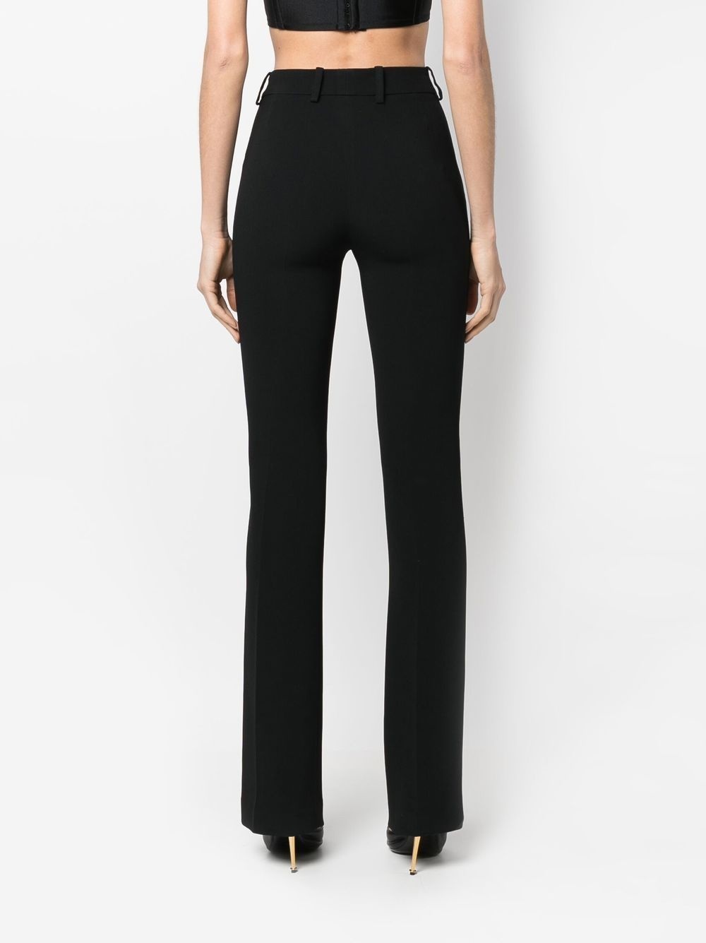 keyring-detail slim-cut trousers - 4