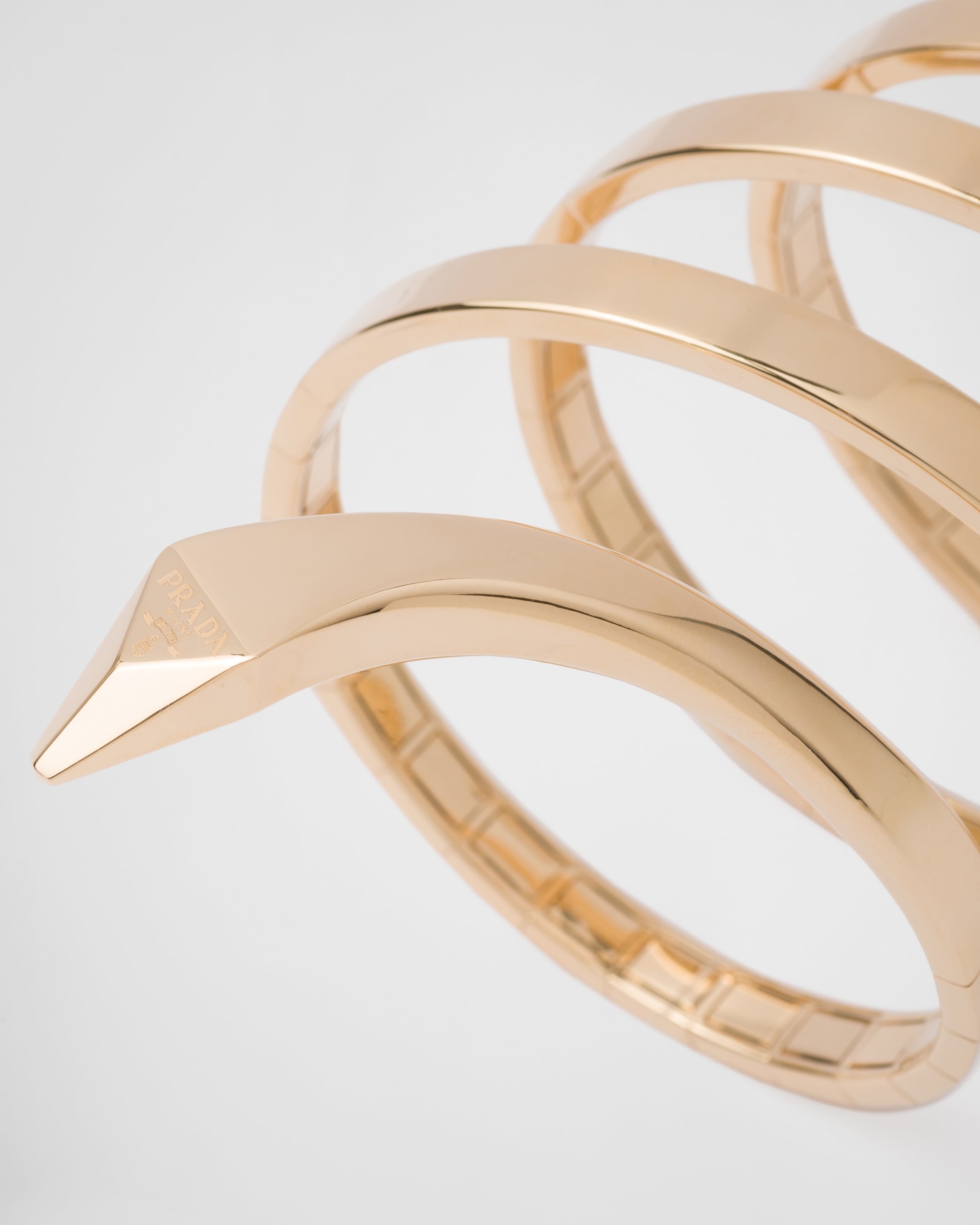 Eternal Gold multi-coil snake bracelet in yellow gold - 3