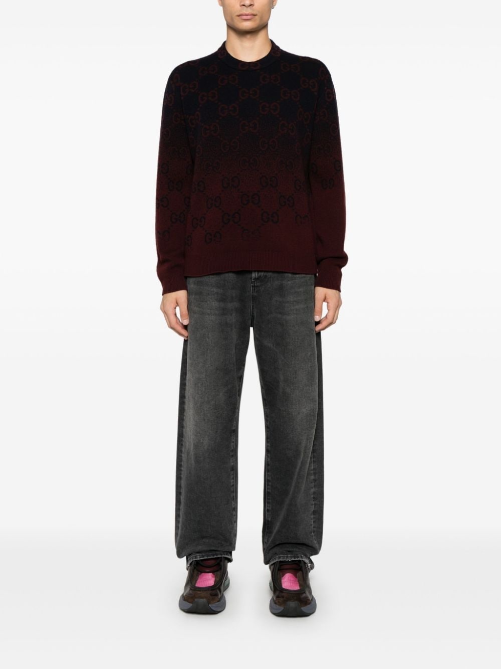 GG degradé-jacquard sweater - 2