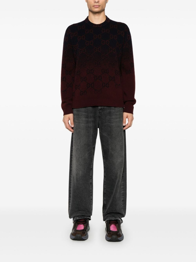 GUCCI GG degradé-jacquard sweater outlook