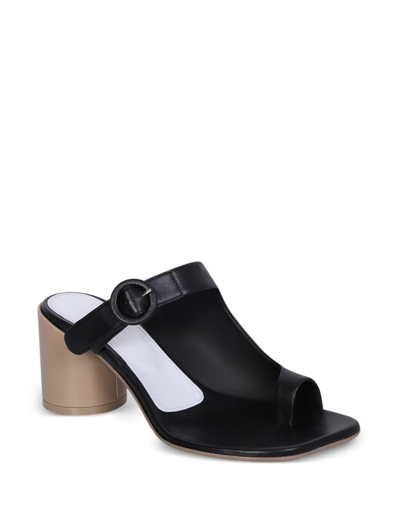 MM6 Maison Margiela 70mm buckle-fastening block-heel sandals outlook