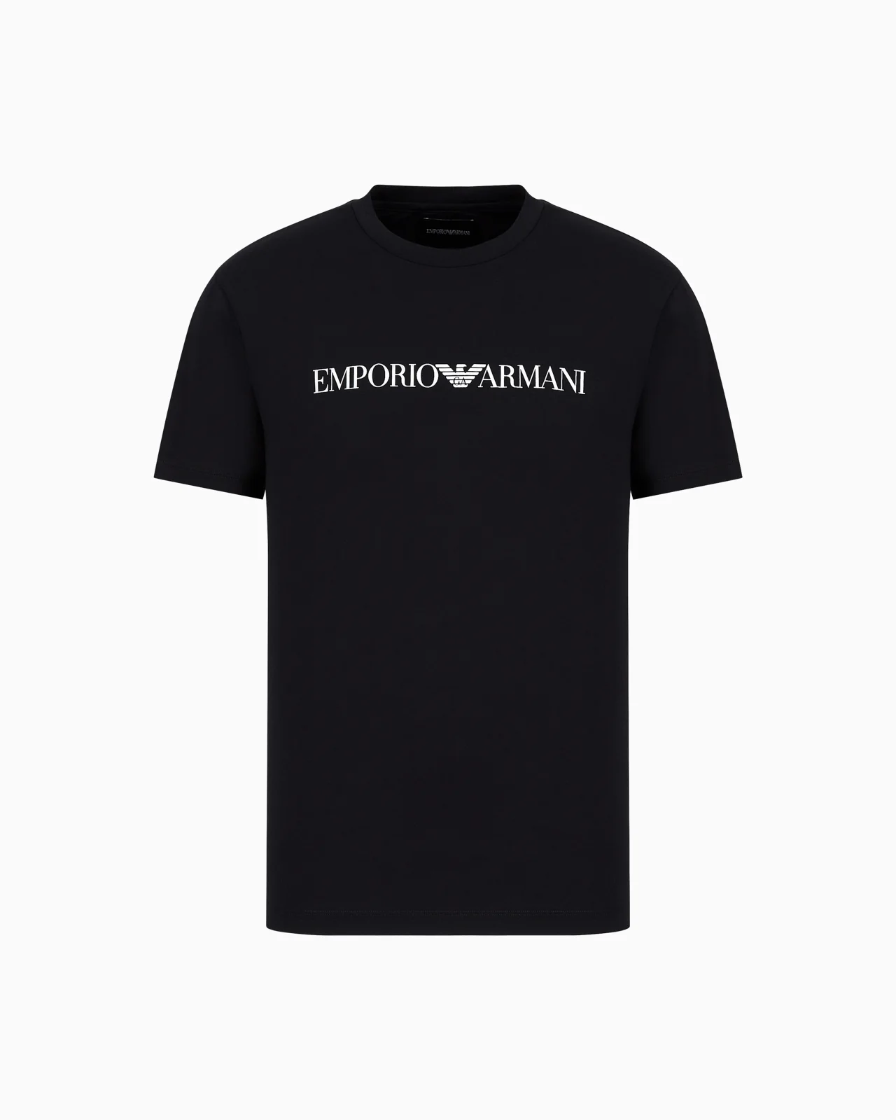 Pima-jersey T-shirt with logo print - 1