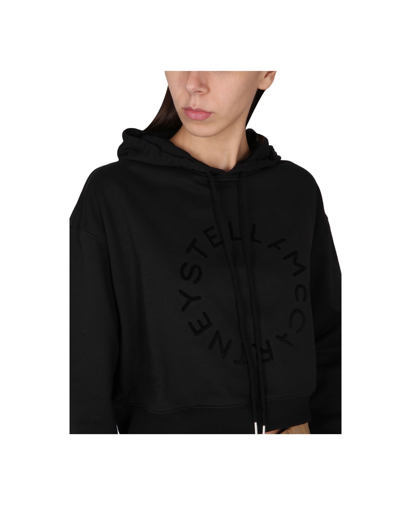 Cropped Sweatshirt With Logo - 4
