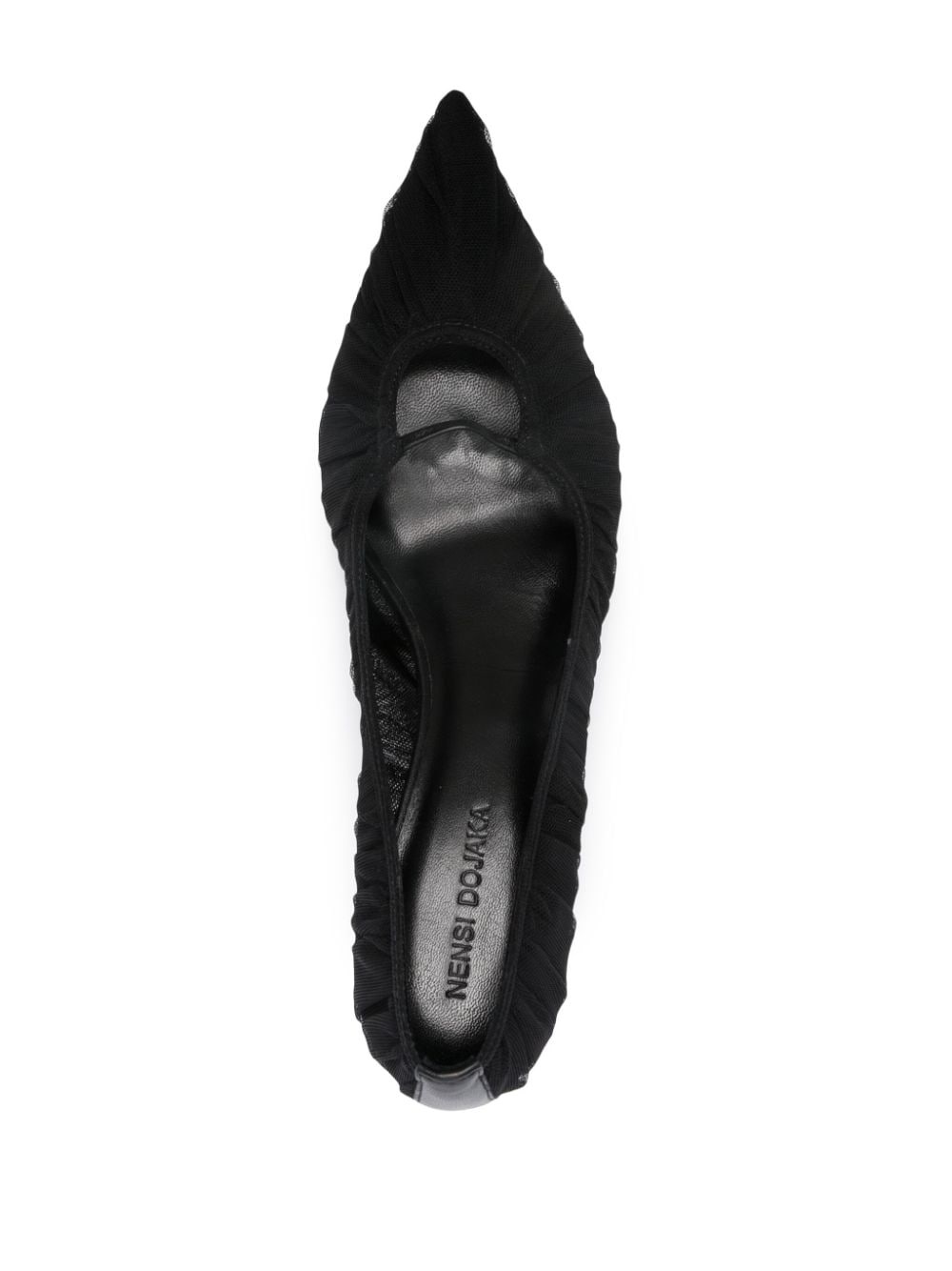 75mm sculpted-heel tulle pumps - 4