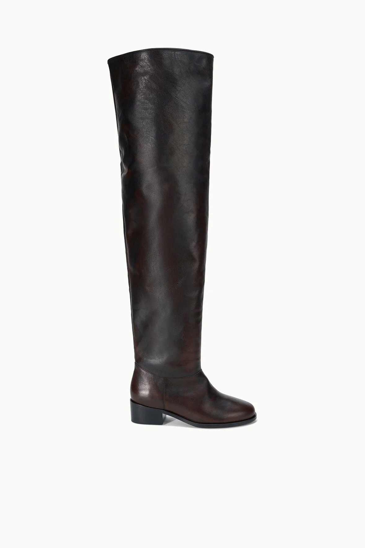 STAUD ARLO OVER THE KNEE BOOT ESPRESSO DISTRESSED - 1