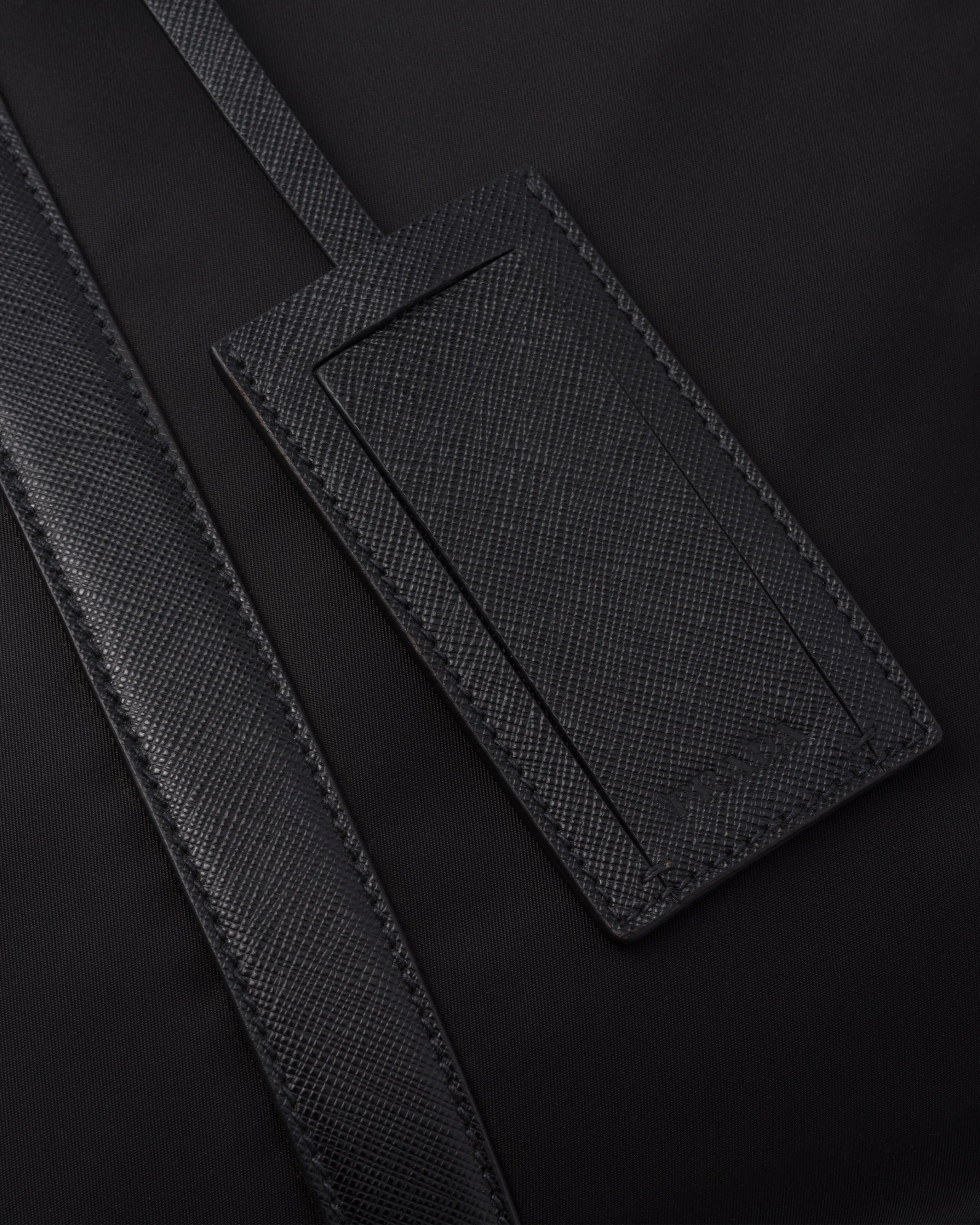 Re-Nylon and Saffiano leather duffel bag - 7