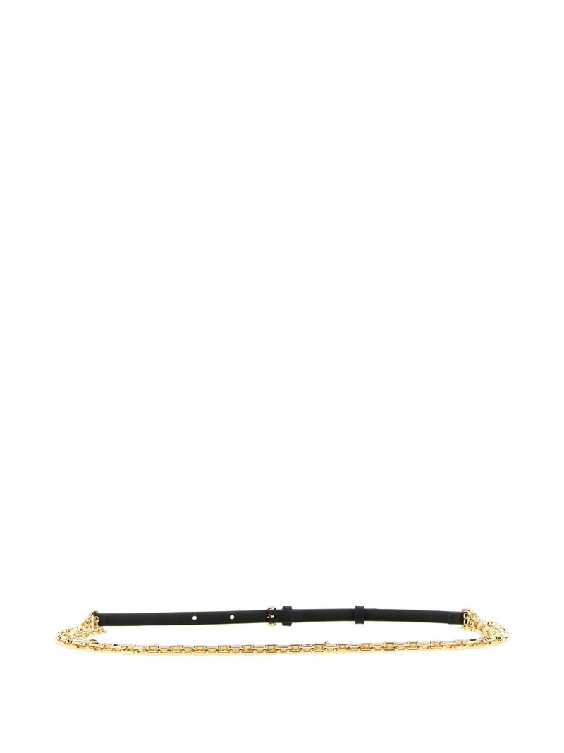 PINKO chain leather belt outlook