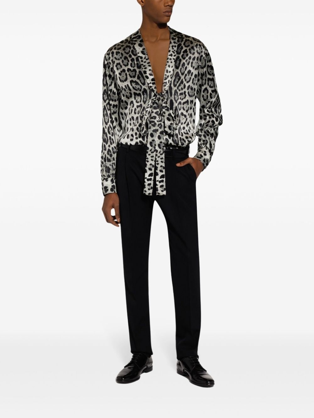leopard-print shirt - 2