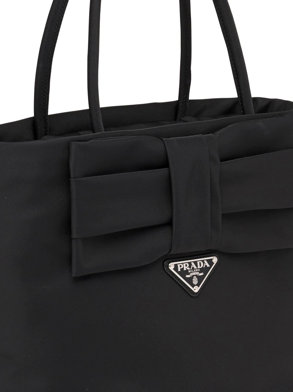 bow detail tote bag - 3