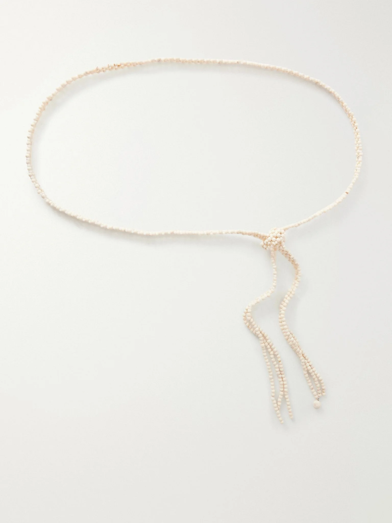 Sora beaded belt Ivory - 1