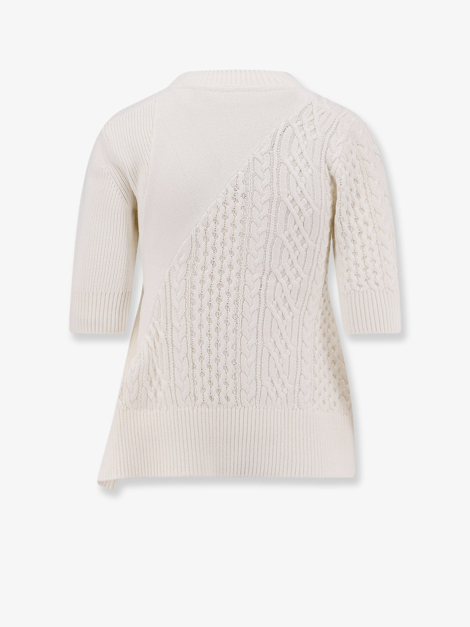Asymmetrical Cotton Blend Sweater - 2