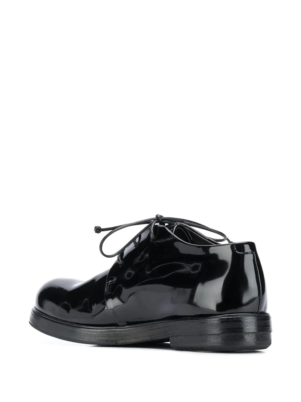 lace-up patent Oxford shoes - 3