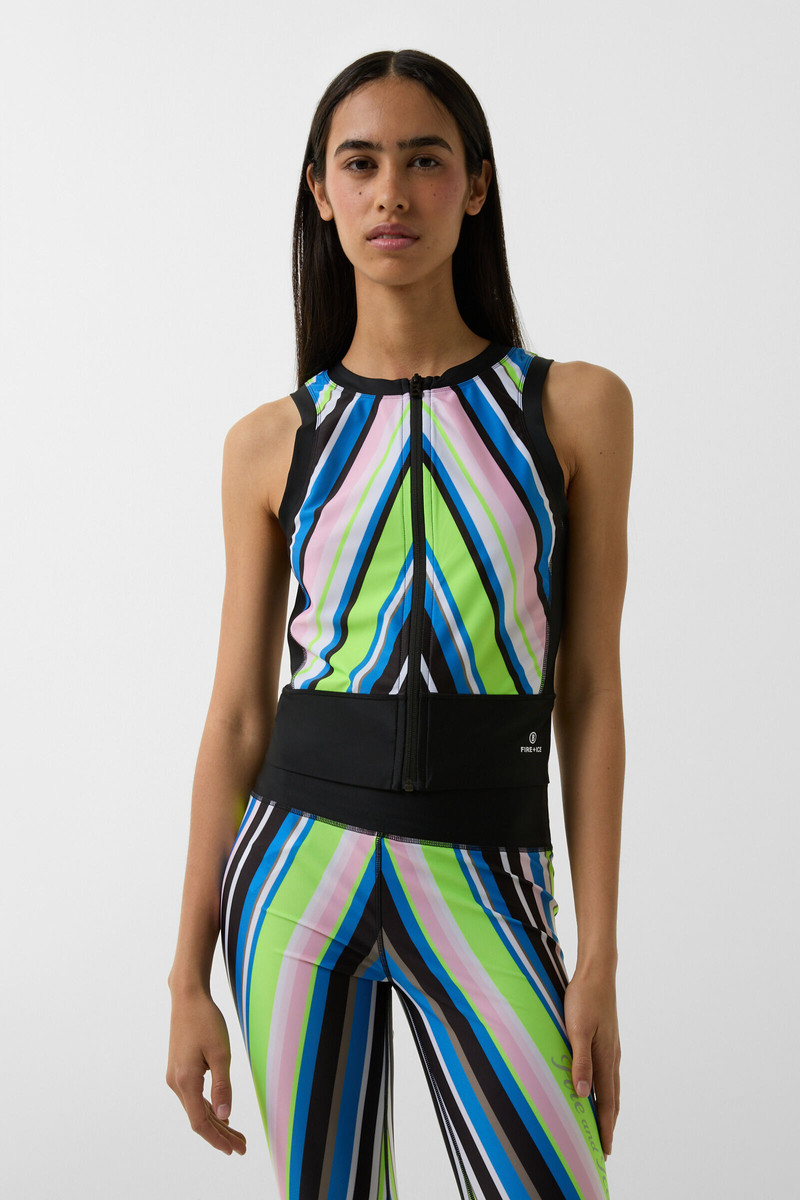 Zip top Alma in Blue/Lime/Black 2