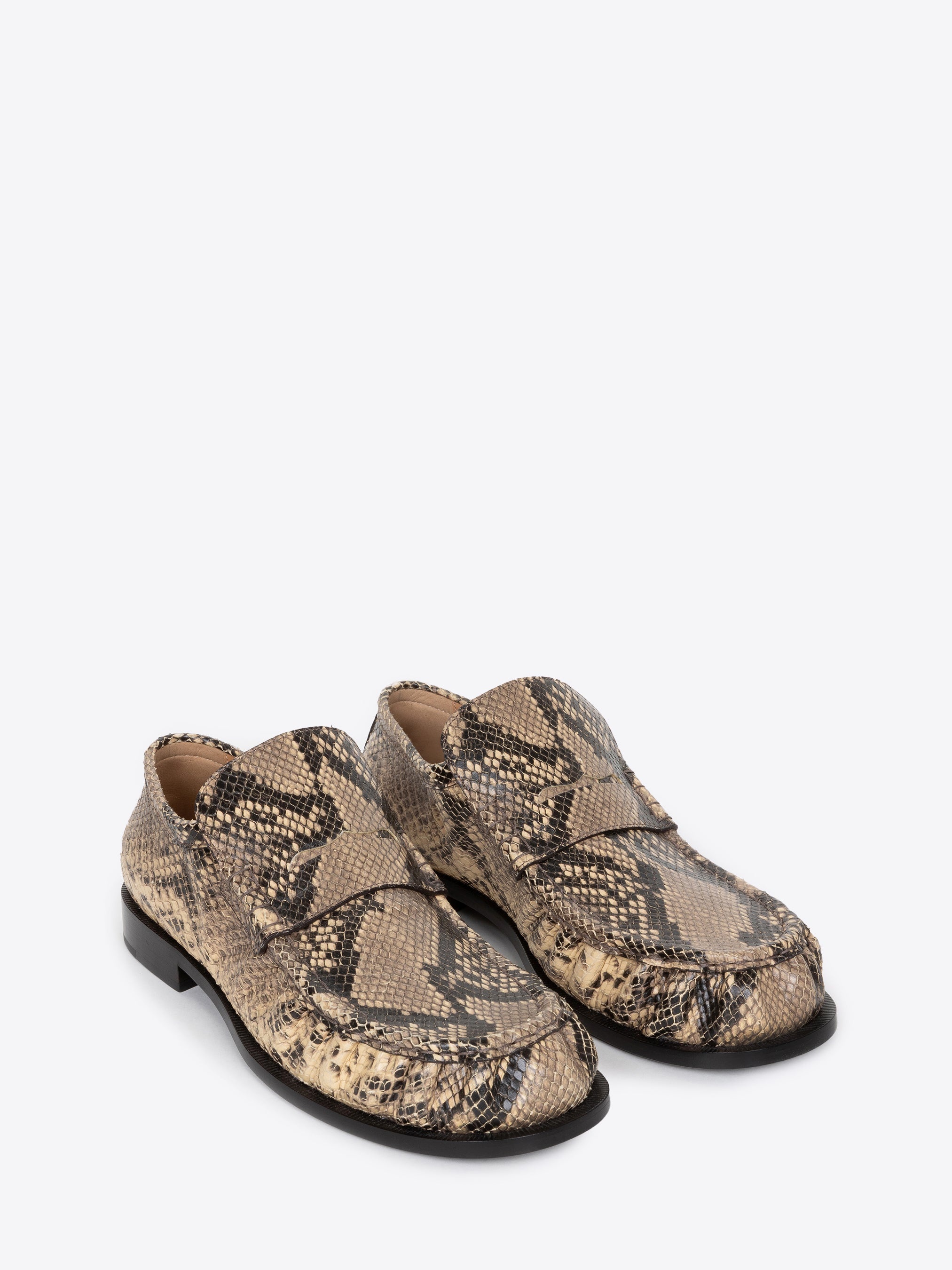 SNAKE PRINT LOAFERS - 3