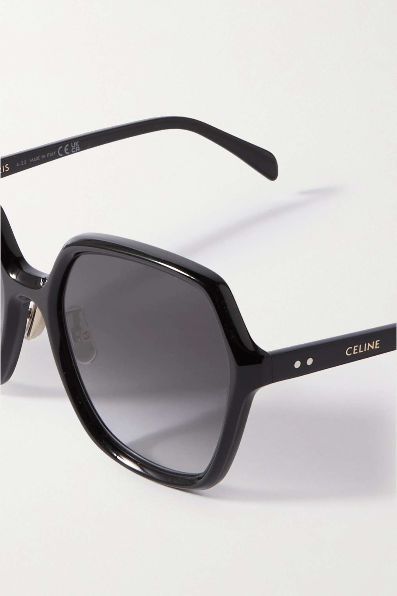 Oversized square-frame tortoiseshell acetate sunglasses - 4