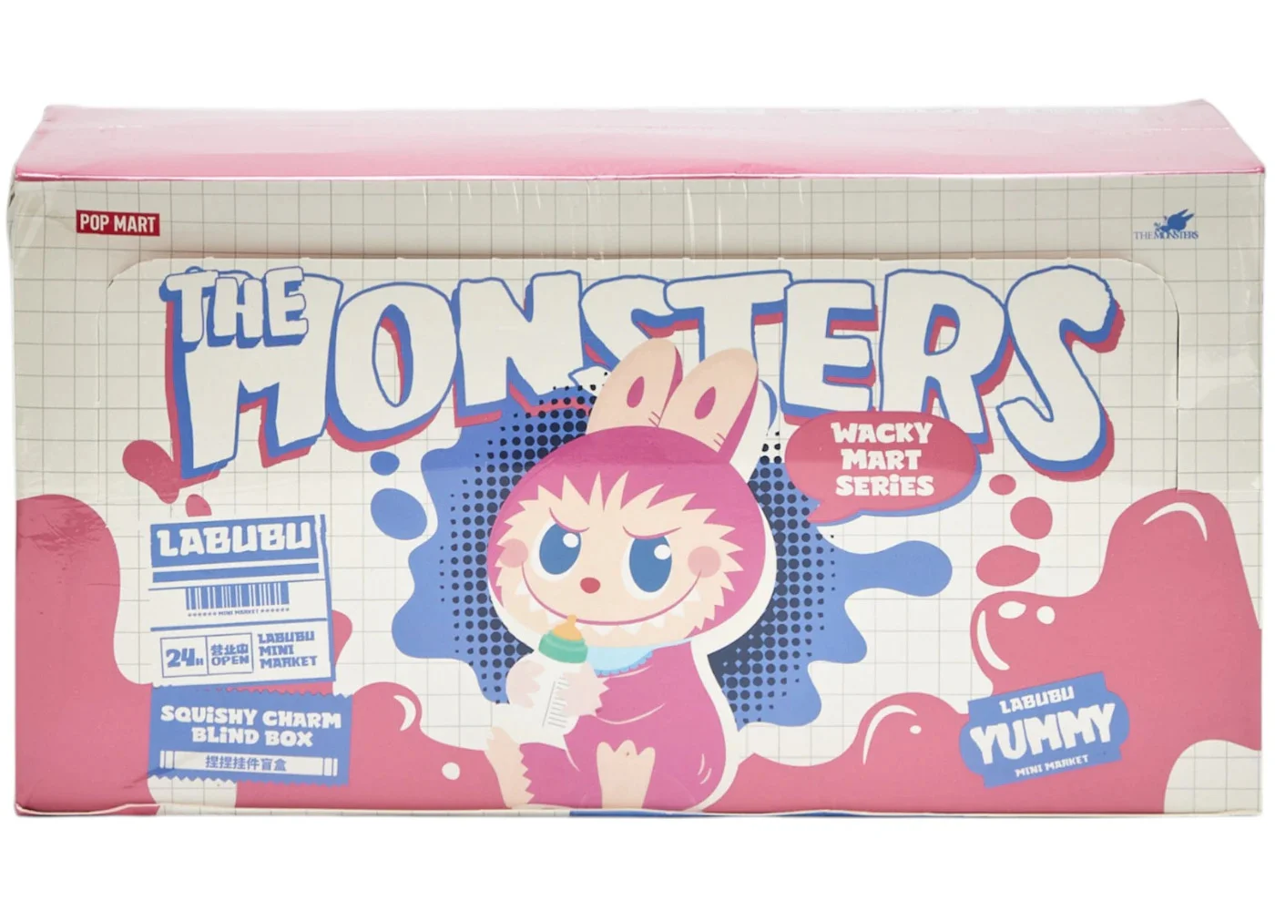 Pop Mart Labubu The Monsters Wacky Mart Series Squishy Charm Sealed Case (6 Blind Box) - 1