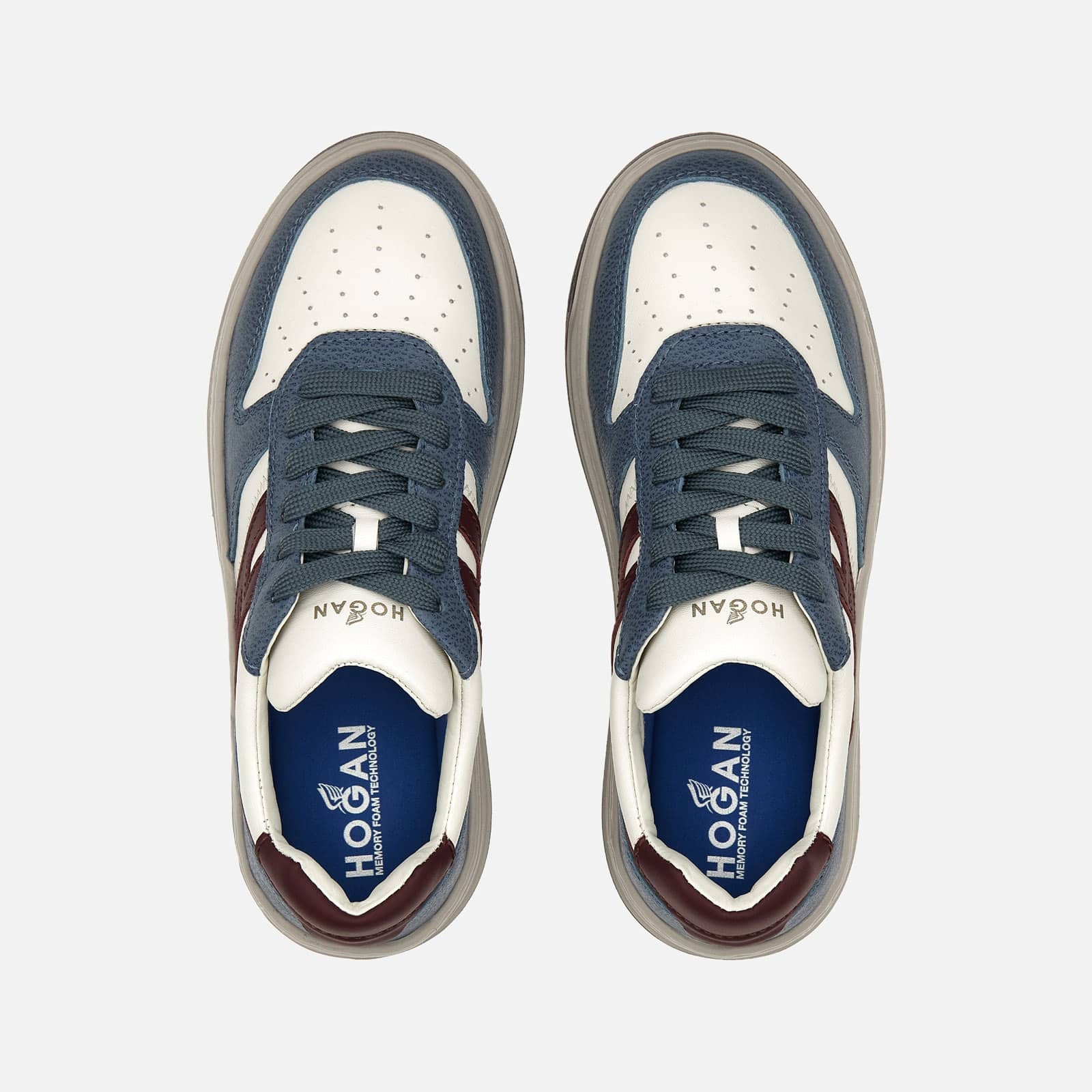 【関税込み】H630 Sneakers - Hogan - Leather - Blue HOGAN - H630 Sneaker blue (40638) - Vousten Sports
