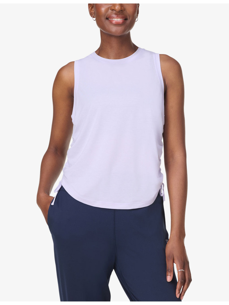 Soft Flow Studio Side-Ruched Stretch-Woven Tank Top 3