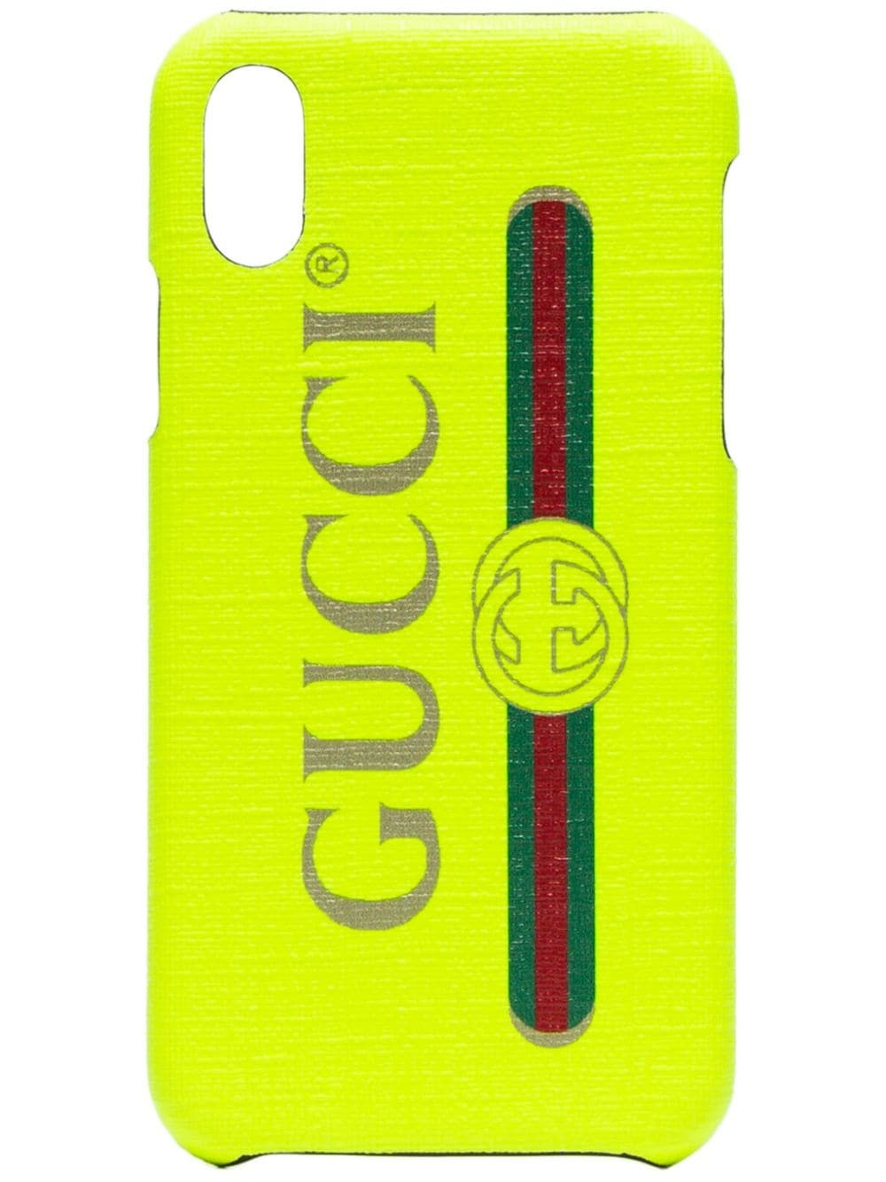 Fluorescent yellow iPhone X case - 1