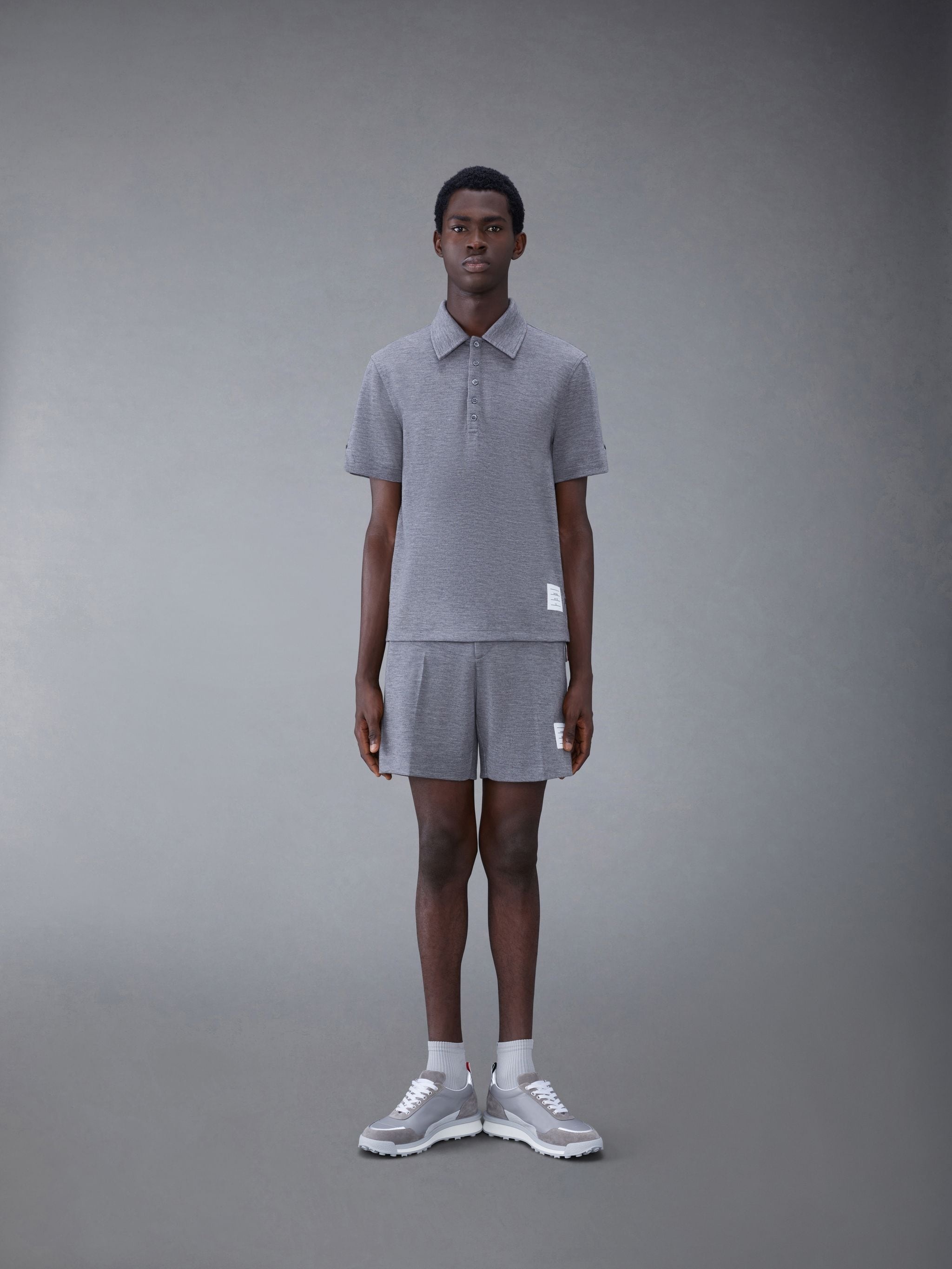 logo-patch polo shirt - 3