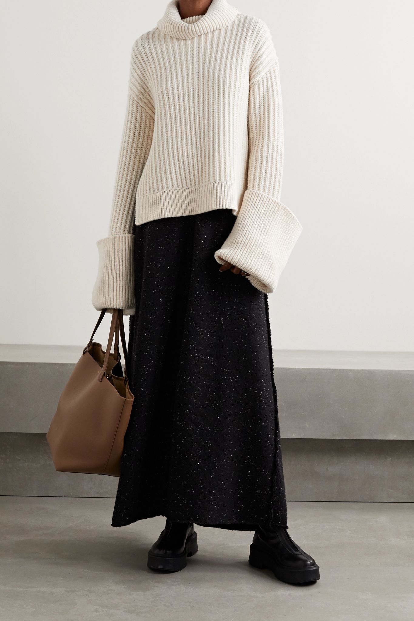 Aneke oversized ribbed wool turtleneck sweater - 2