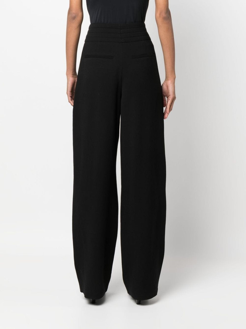 pleat-detail wide-leg trousers 4